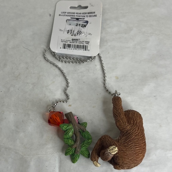 Ganz Better Together Car Charm Sloth and Branch - Picture 2 of 6